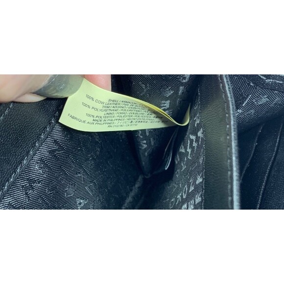 Kate Spade Zip Around Wallet Wellesley Neda Black Pebbled Cow Leather EUC - Picture 9 of 11